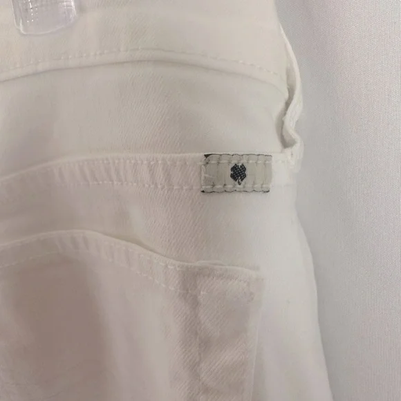Lucky Brand White Straight-Leg Brooke Cropped Jeans size 4 - Picture 5 of 7